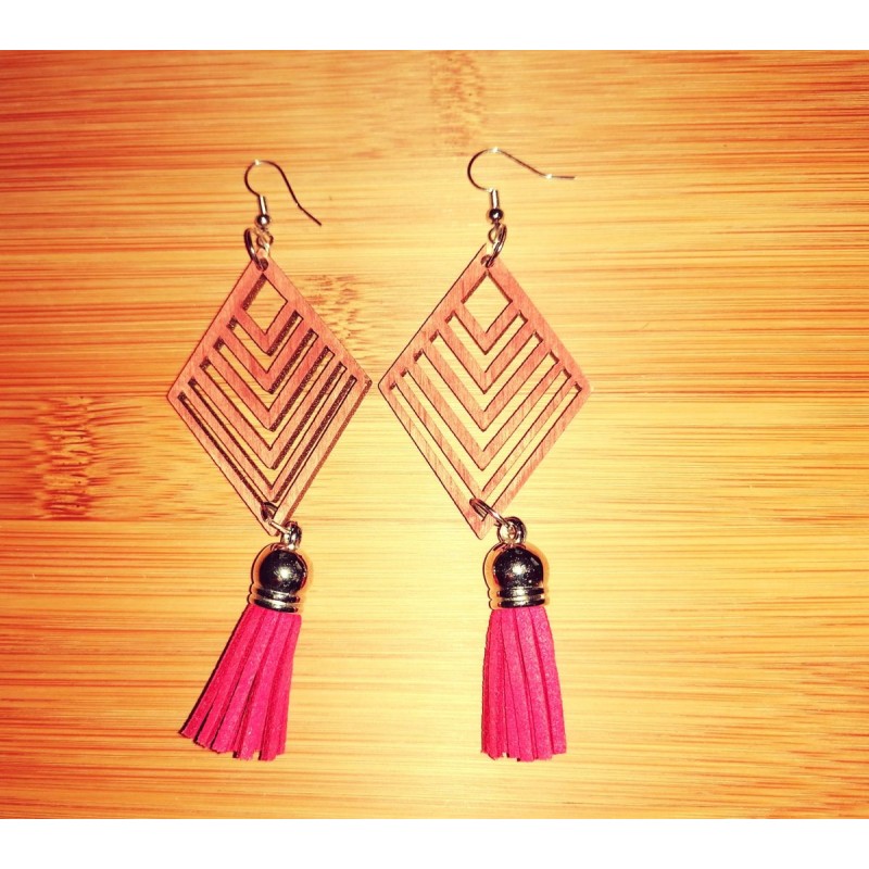 Wooden earrings