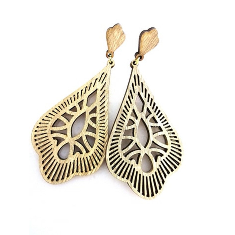 Wooden earrings