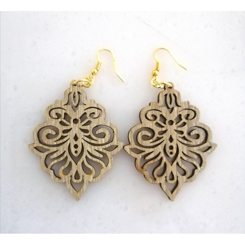 Wooden earrings