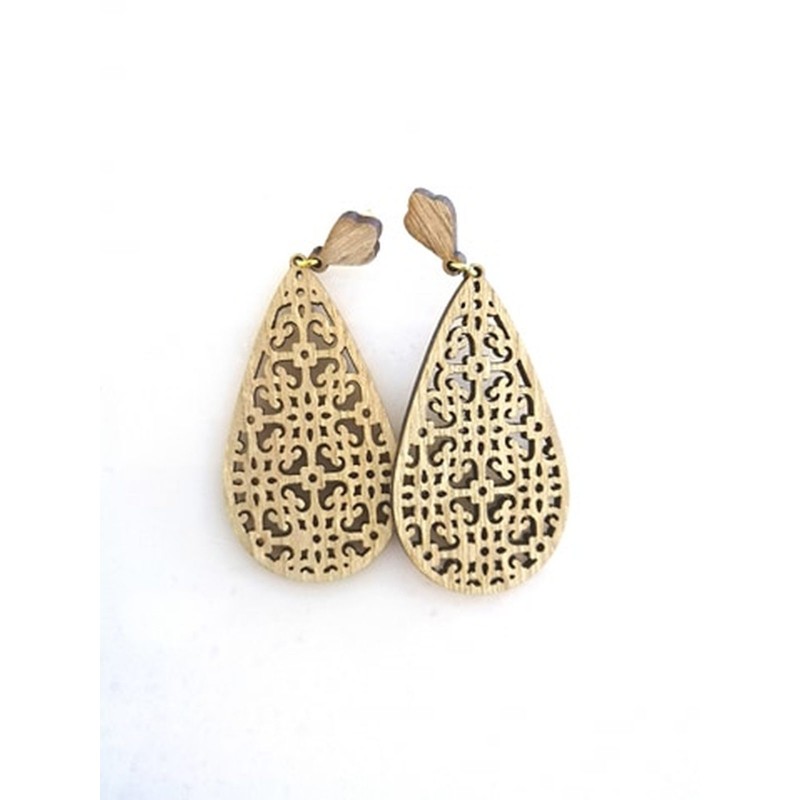 Wooden earrings