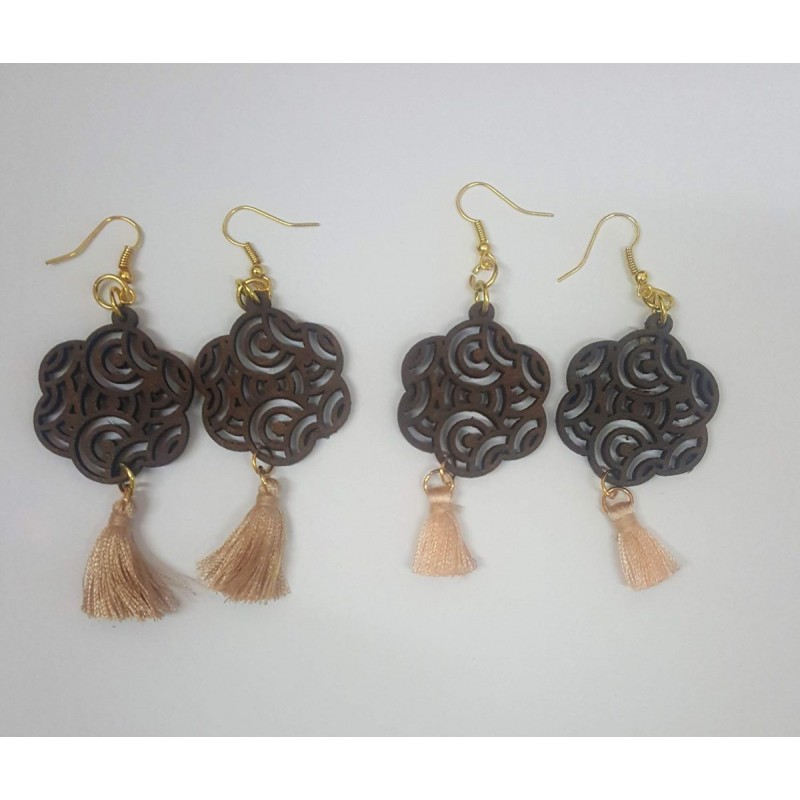 Wooden earrings