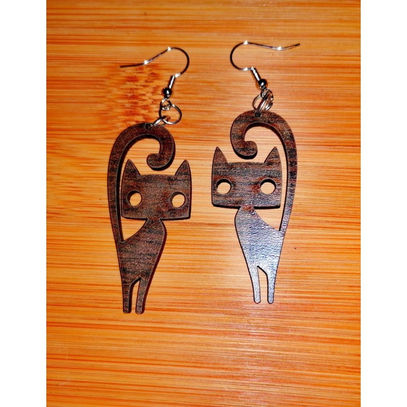 Wooden earrings