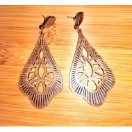 Wooden earrings laser cut