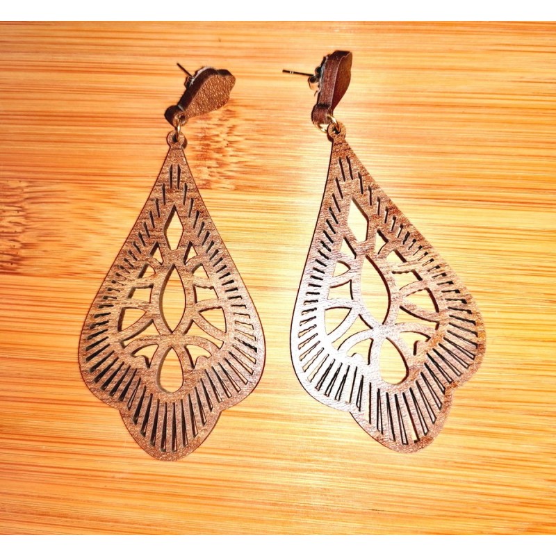 Wooden earrings