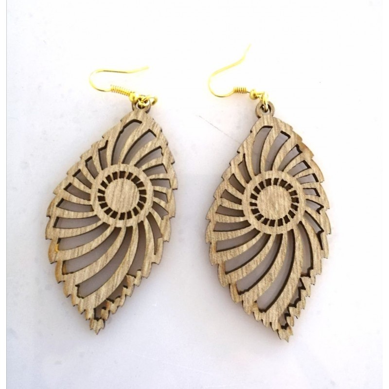 Wooden earrings