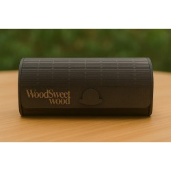 Wooden Eyeglass Case with Leather-Like Lining – Dark Finish