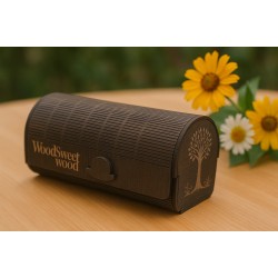 Wooden Eyeglass Case with Leather-Like Lining – Dark Finish