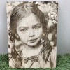 Personal photo engraved on wood