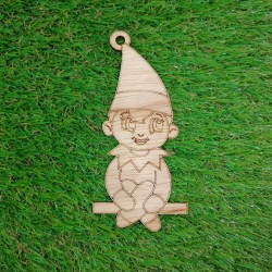 Wooden tree craft Elf 1 